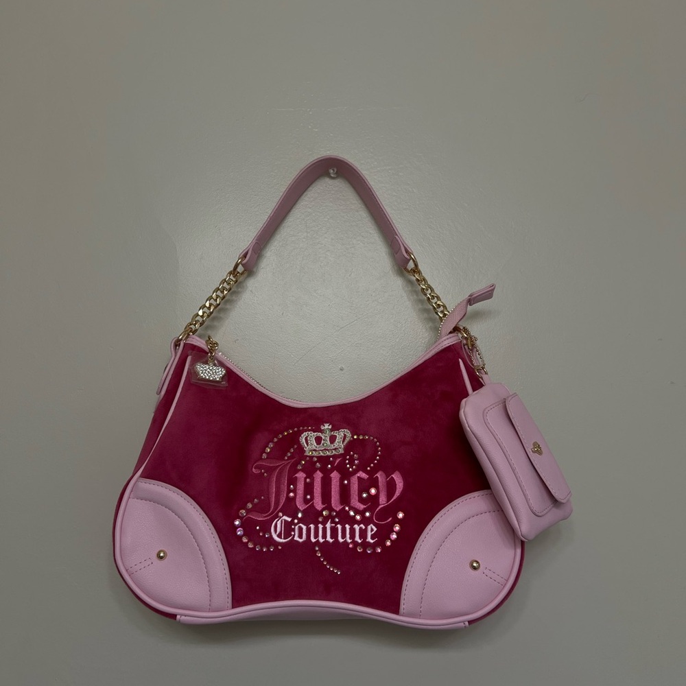 Juicy Couture Pink and Gold Shoulder Bag